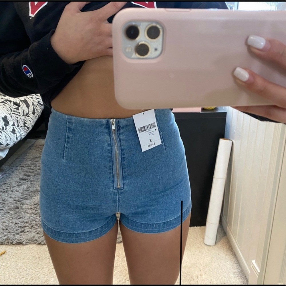 FOREVER 21 high waisted denim shorts